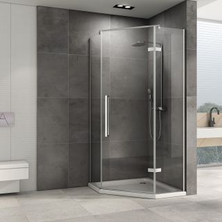 Душевой уголок ABBER Ewiges Wasser 80x80см хром AG05080